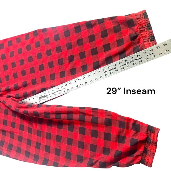 Grayson/Threads Women 3X Buffalo Check Red & Black Plaid Fleece Pajama Pants - Picture 11 of 12
